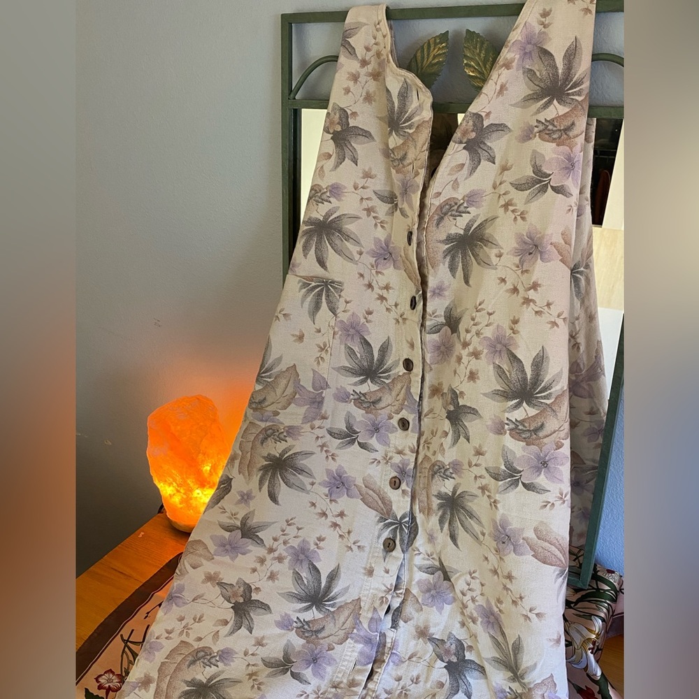 Button down halter dress